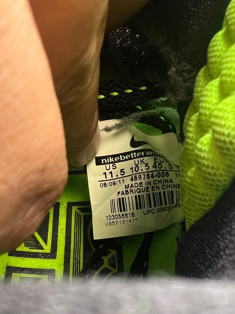 Nike LeBron 9 Dunkman 11.5 (Lightly Worn Pre-Owned)NikeDark Grey/Black-Volt - Image 6