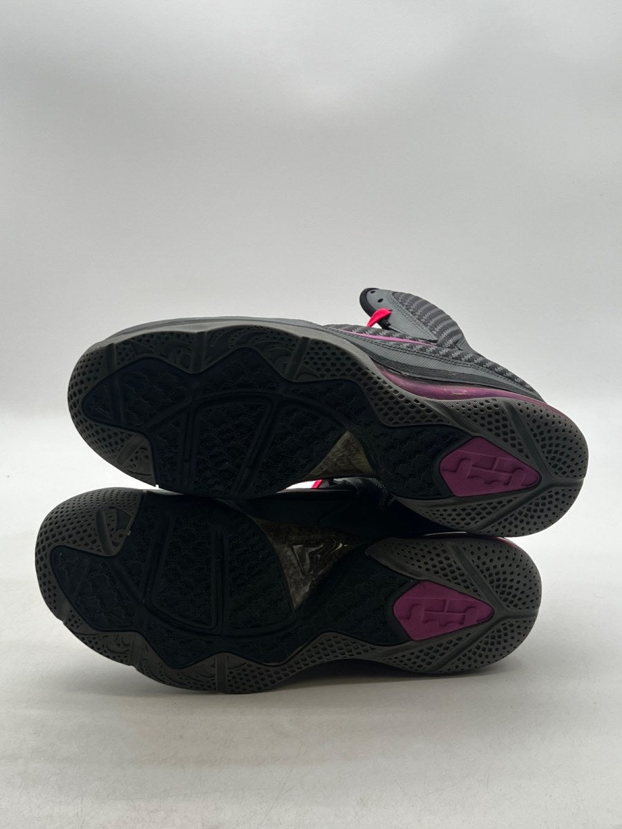 Nike LeBron 9 Miami Nights 11.5 (Lightly Worn Pre-Owned)NikeCool Grey/Vivid Grape-Black-Cherry - Image 7