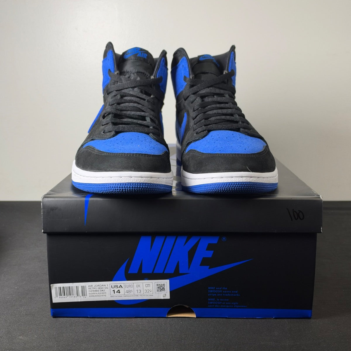 Jordan 1 Retro High OG Royal Reimagined (Size 14) - aux