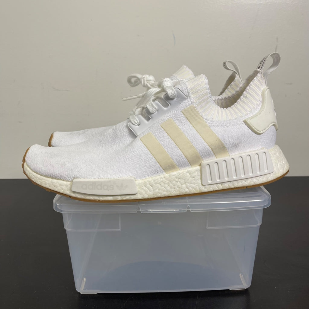 adidas NMD R1 Gum Pack White 13 (Moderately Worn Pre-Owned)adidasWhite/White/Gum - Image 3