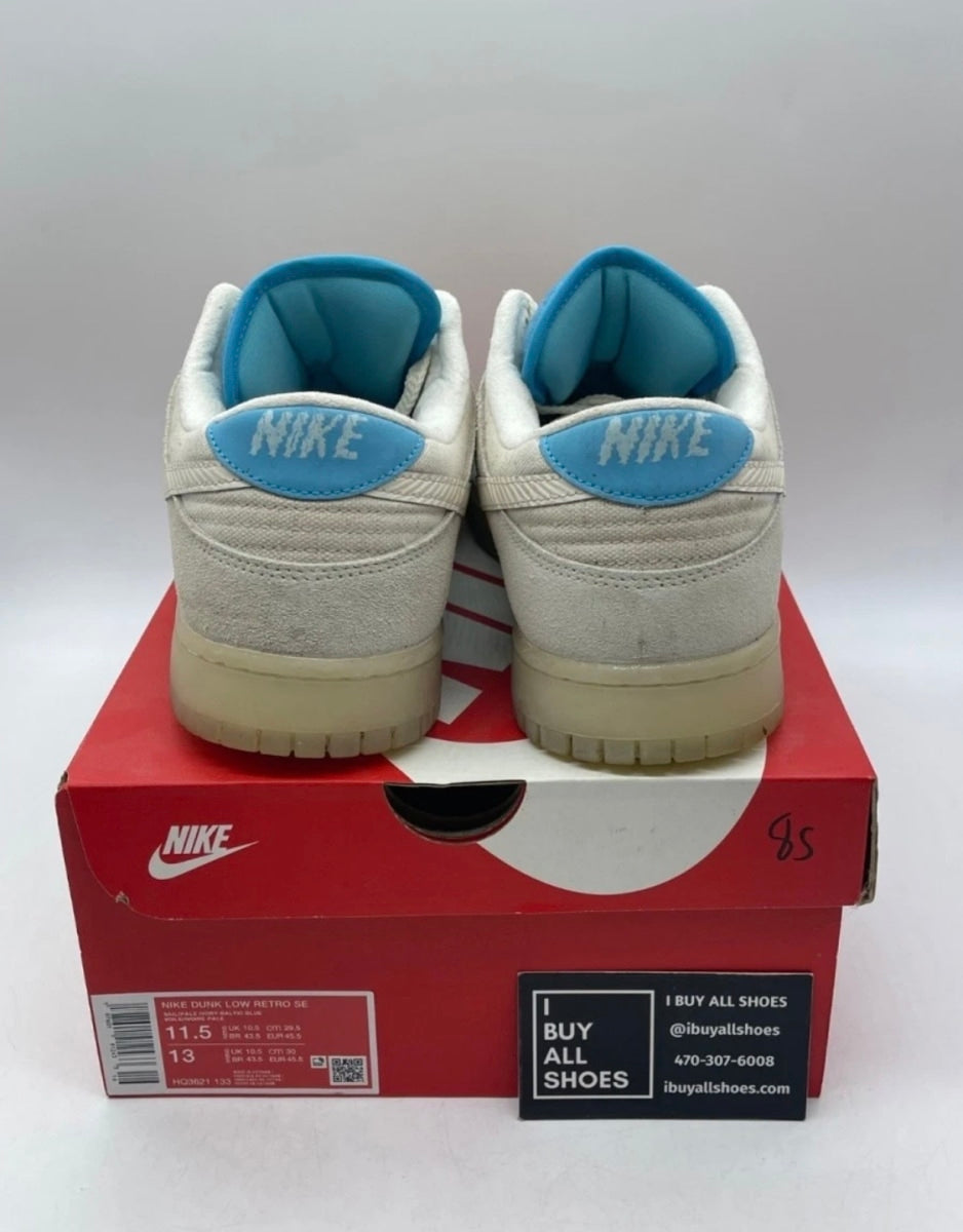 Nike Dunk Low SE LA 11.5 (Moderately Worn Pre-Owned)NikeSail/Pale Ivory/Baltic Blue - Image 3