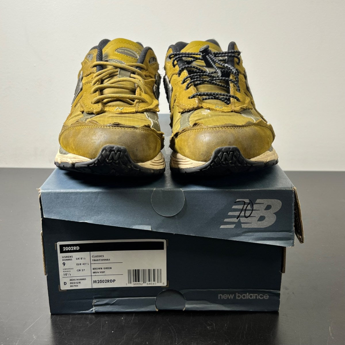 New Balance 2002R Protection Pack High Desert 9 (Moderately Worn Pre-Owned)New BalanceHigh Desert/Dark Moss/Black - Image 2