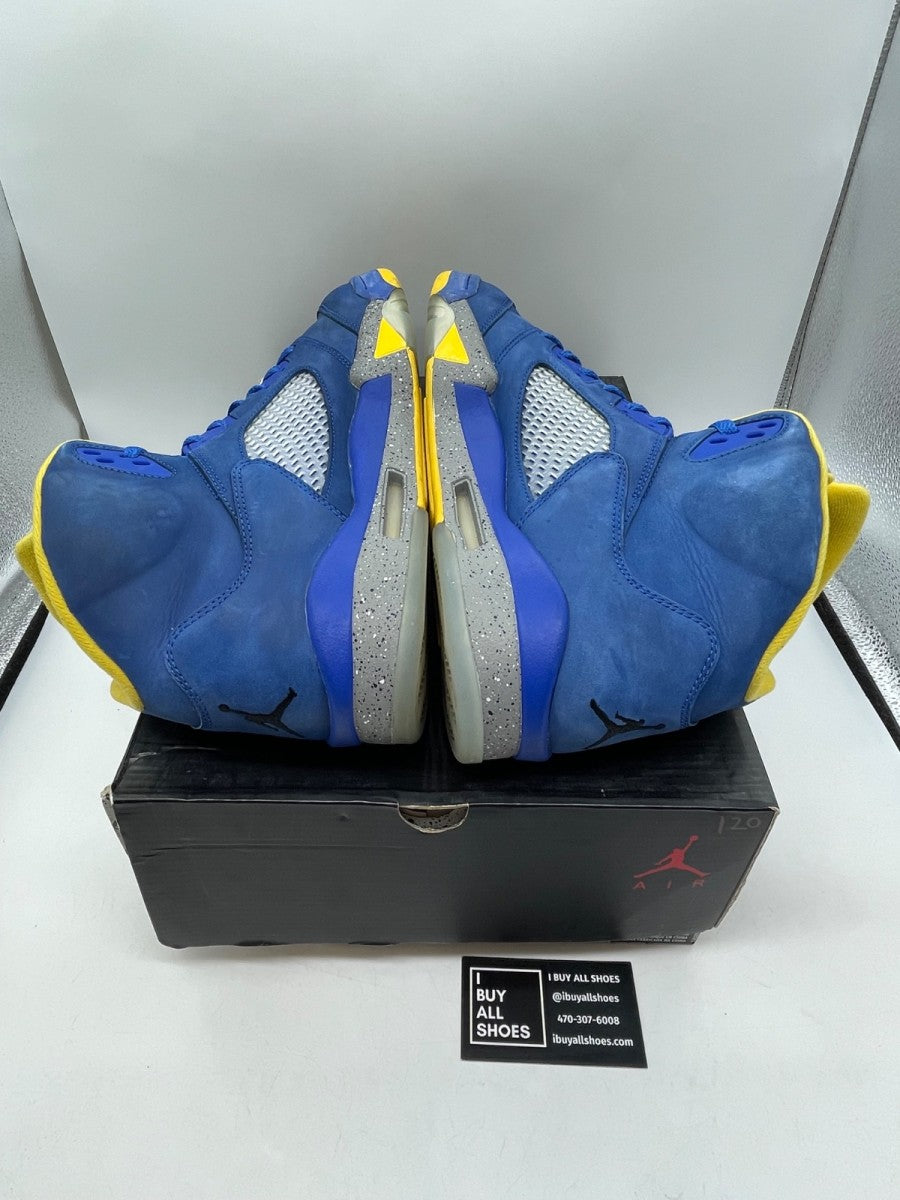 Jordan 5 Retro JSP Laney Varsity Royal 14 (Moderately Worn Pre-Owned) - Image 6
