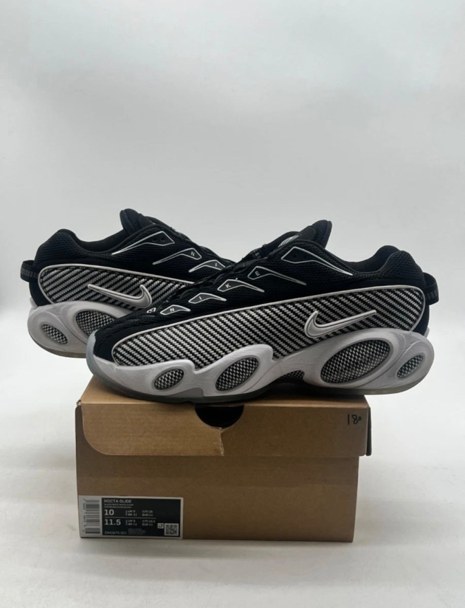 Nike NOCTA Glide Drake Black 10 (Lightly Worn Pre-Owned)NikeBlack/White-White-Clear - Image 1