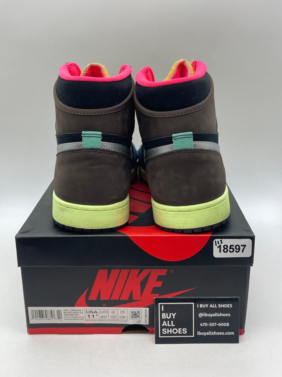 Jordan 1 Retro High Tokyo Bio Hack 11.5 (Lightly Worn Pre-Owned) - Image 3