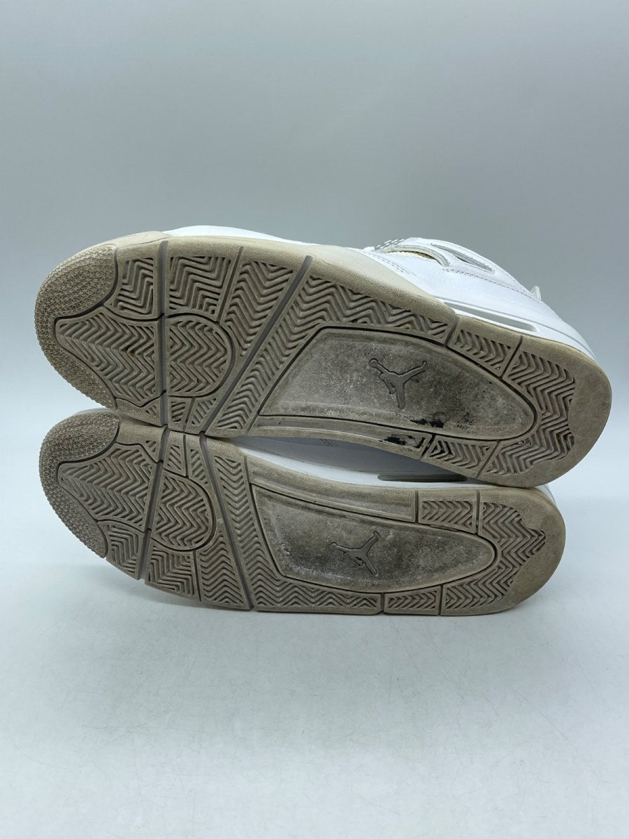 Jordan 4 Retro Pure Money (2017) 10.5 (Moderately Worn Pre-Owned)JordanWhite/Metallic Silver-Pure Platinum - Image 7