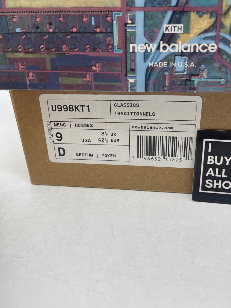 New Balance 998 Ronnie Fieg & Frank Lloyd Wright Foundation Broadacre City Aloe Wash 9 (Moderately Worn Pre-Owned) - Image 9