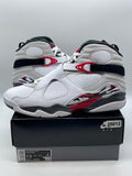 Jordan 8 Retro White True Red (2025) 13 (Moderately Worn Pre-Owned)JordanWhite/Black/True Red - Image 1