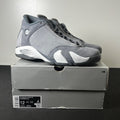 Jordan 14 Retro Flint Grey 12 (Moderately Worn Pre-Owned)JordanFlint Grey/Stealth Grey/White - Image 1