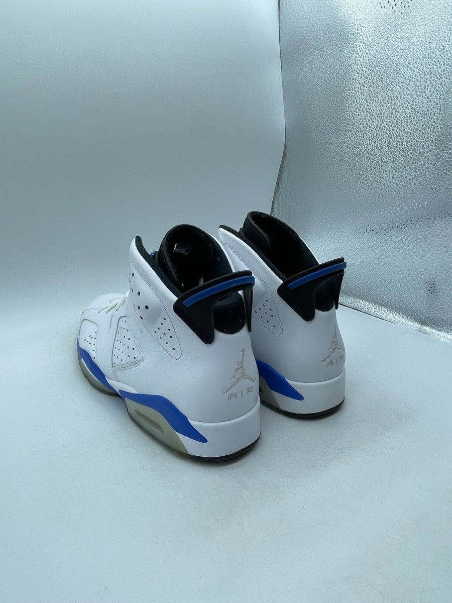 Jordan 6 Retro Sport Blue (2014) 13 (Moderately Worn Pre-Owned)JordanWhite/Sport Blue-Black - Image 4