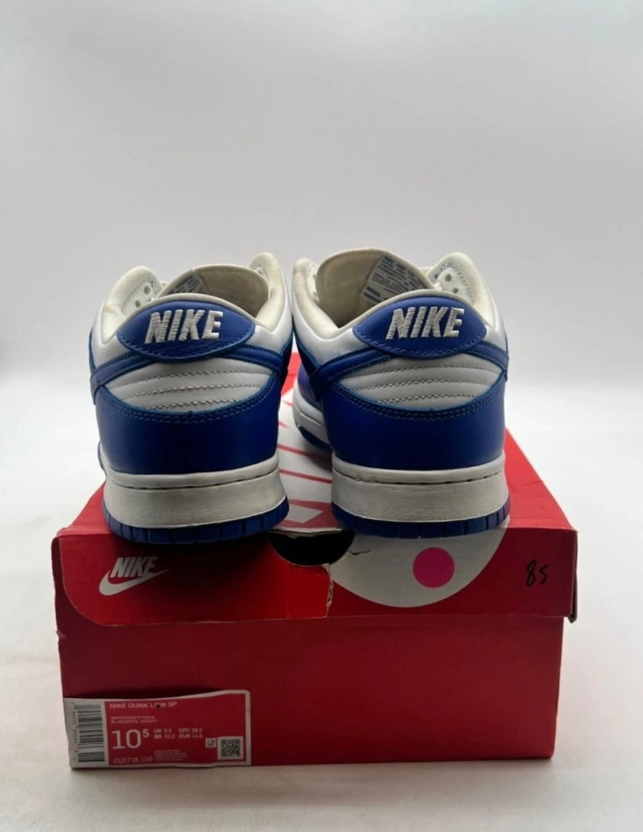Nike Dunk Low SP Kentucky 10.5 (Heavily Worn Pre-Owned)NikeWhite/Varsity Royal - Image 3