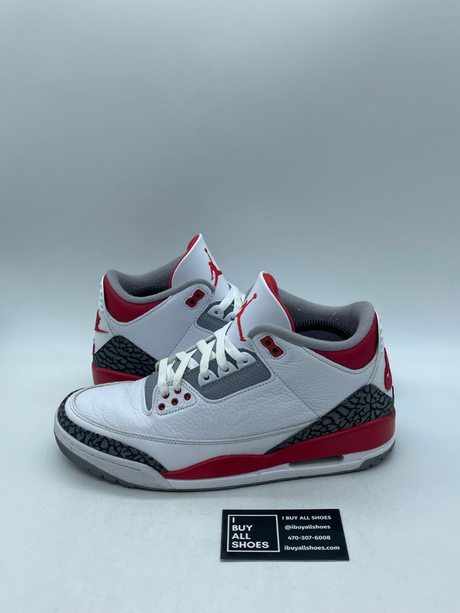 Jordan 3 Retro Fire Red (2022) 9.5 (Moderately Worn Pre-Owned) - Image 1