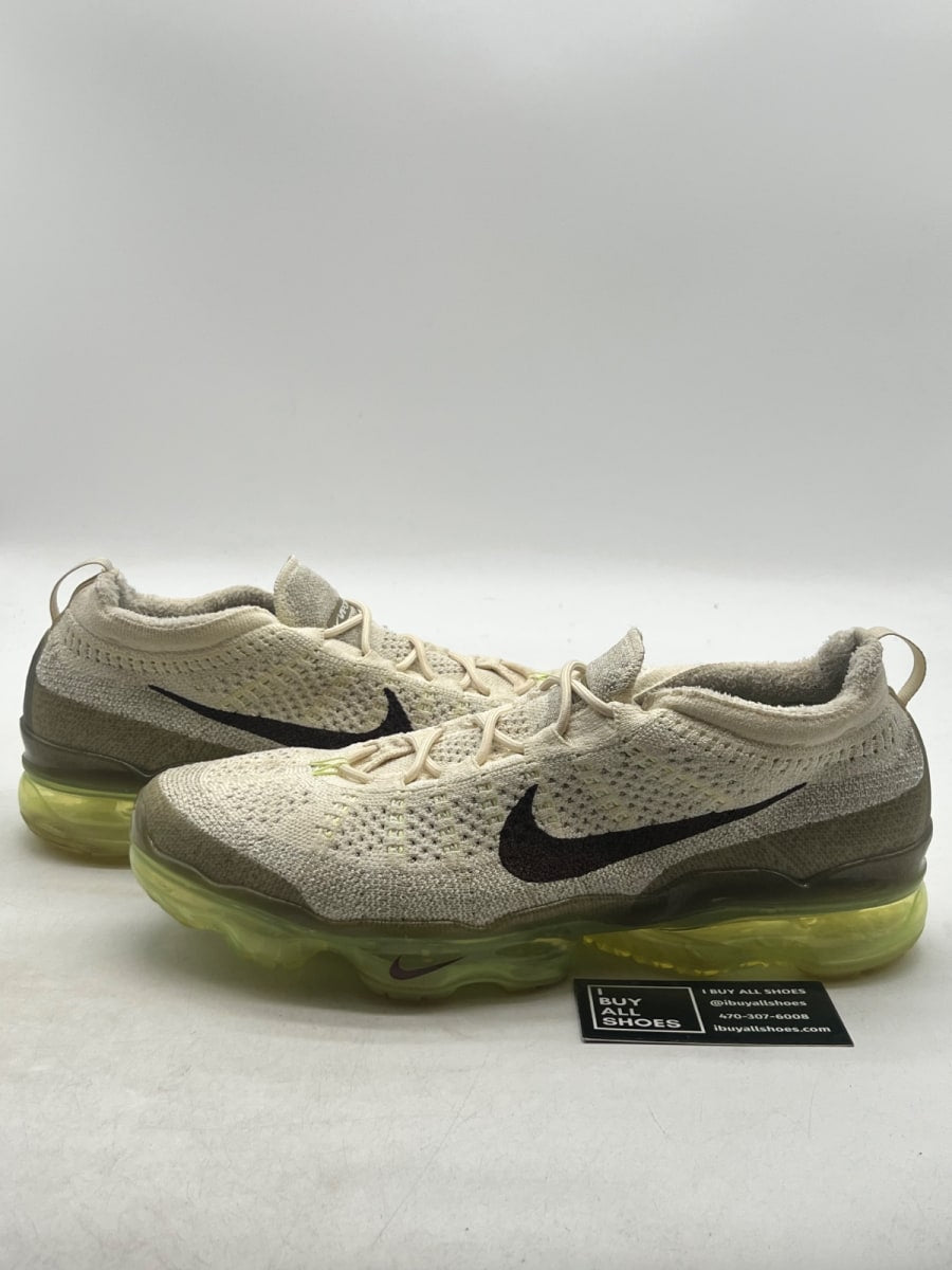 Nike Air VaporMax 2023 Flyknit Coconut Milk Neutral Olive 11 (Lightly Worn Pre-Owned) - Image 1