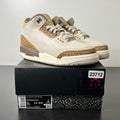 Jordan 3 Retro Palomino (GS) 5Y (Moderately Worn Pre-Owned)JordanLight Orewood Brown/Metallic Gold/Light British Tan/Palomino - Image 1