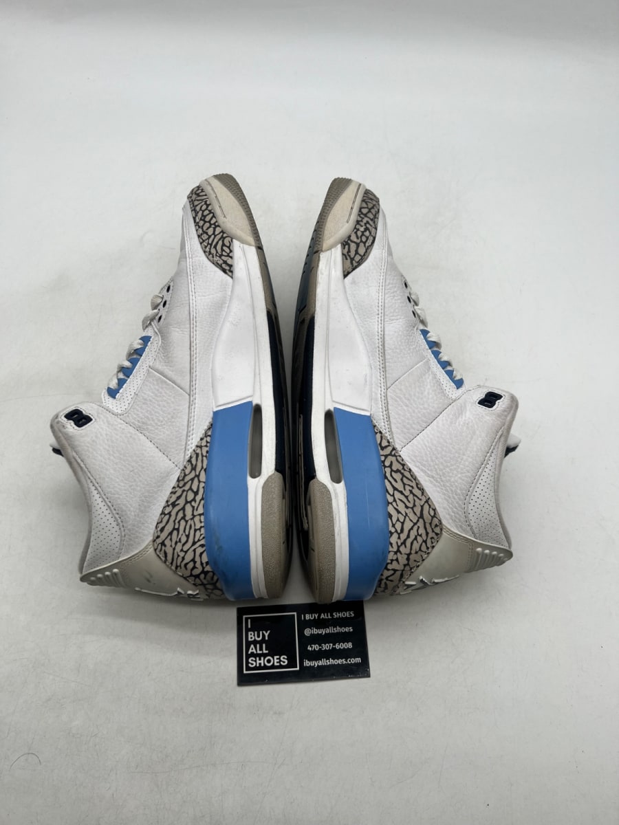 Jordan 3 Retro UNC (2020) 11 (Heavily Worn Pre-Owned) - Image 7