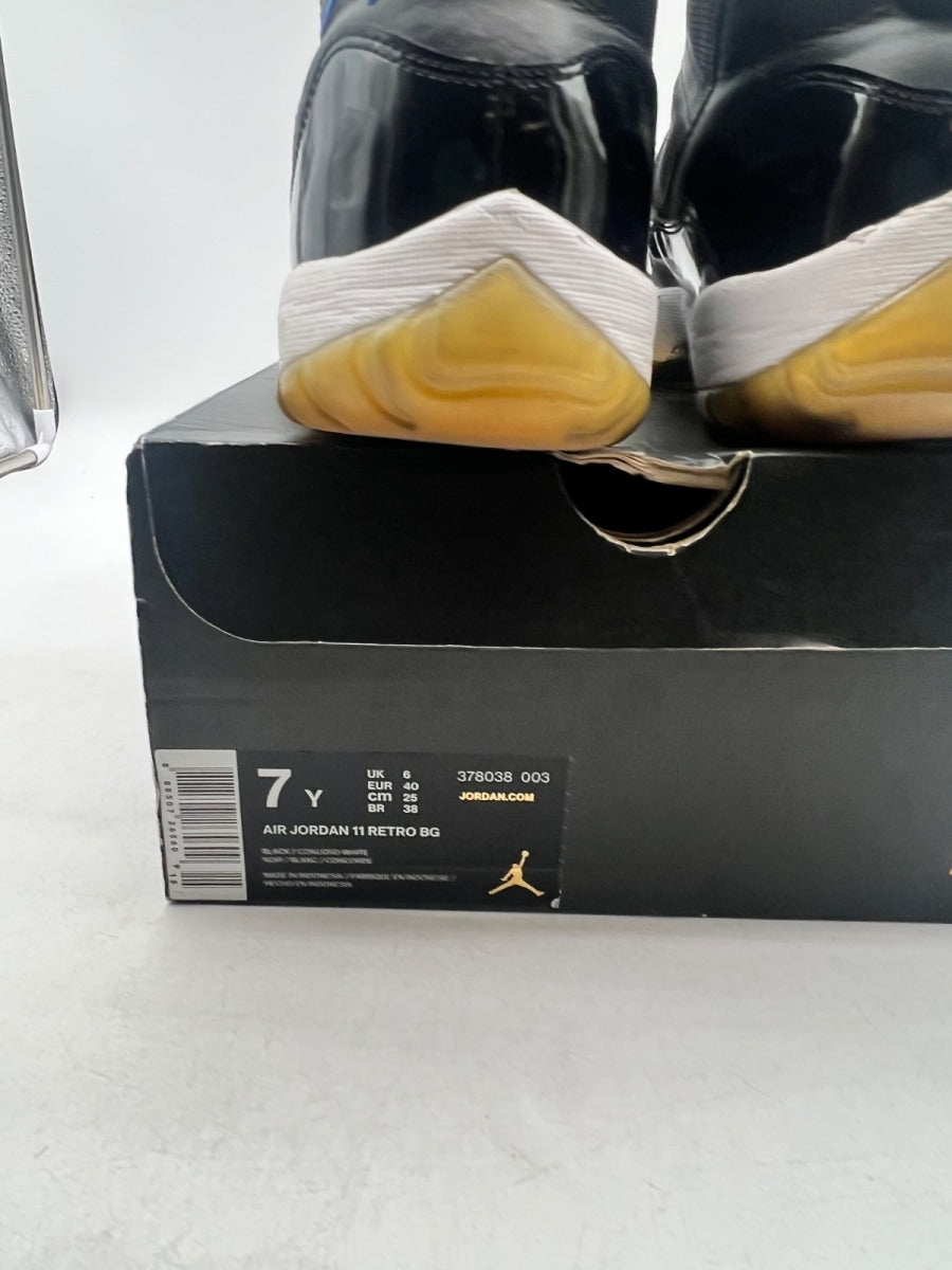 Jordan 11 Retro Space Jam (2016) (GS) 7Y (Heavily Worn Pre-Owned)JordanBlack/Dark Concord-White - Image 3