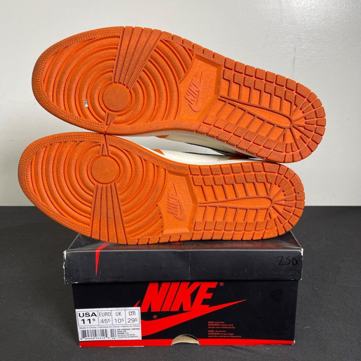 Jordan 1 Retro Reverse Shattered Backboard 11.5 (Moderately Worn Pre-Owned)JordanSail/Starfish-Black - Image 5