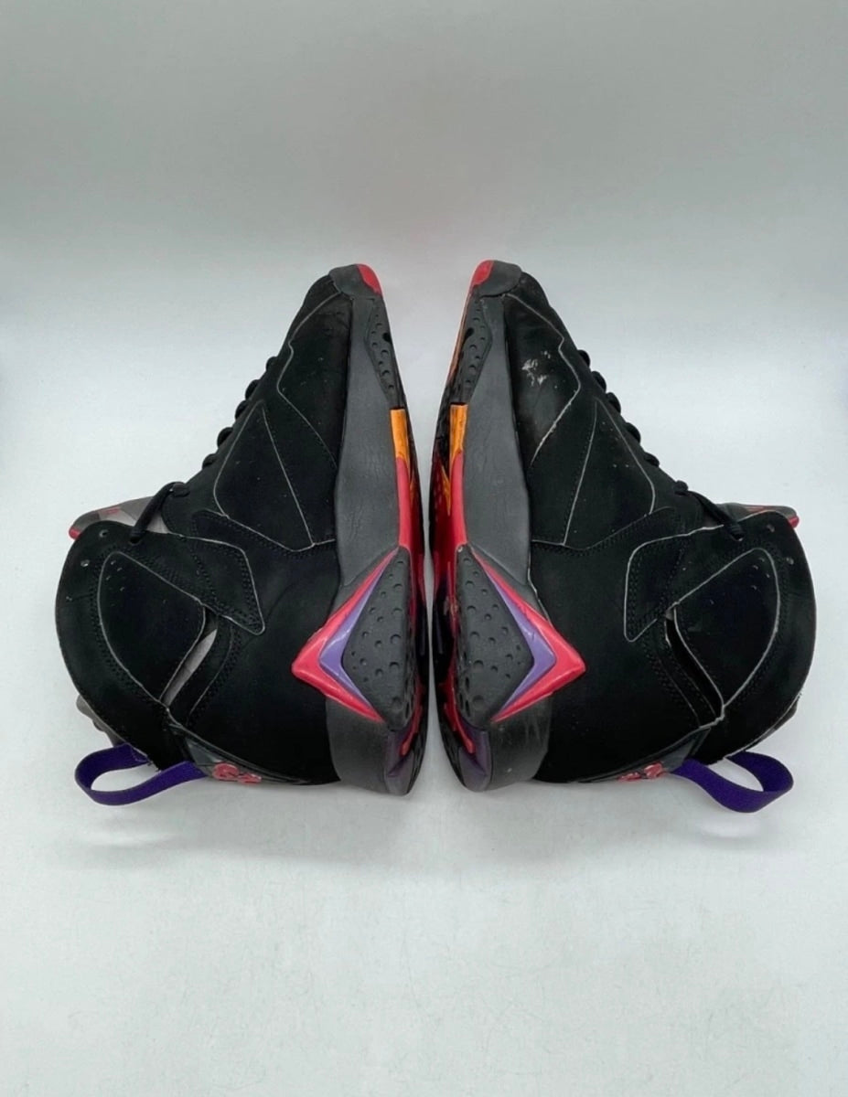 Jordan 7 Retro Raptors (2012) 11 (Heavily Worn Pre-Owned)JordanBlack/True Red-Dark Charcoal-Club Purple - Image 6