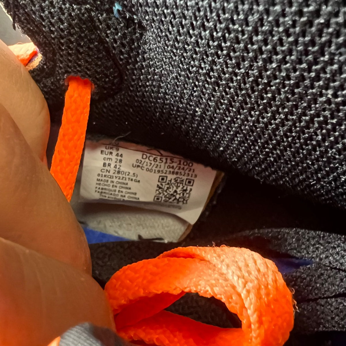Jordan 1 Retro High OG Prototype 10 (Lightly Worn Pre-Owned)JordanWhite/Multi-Color-Total Orange - Image 6