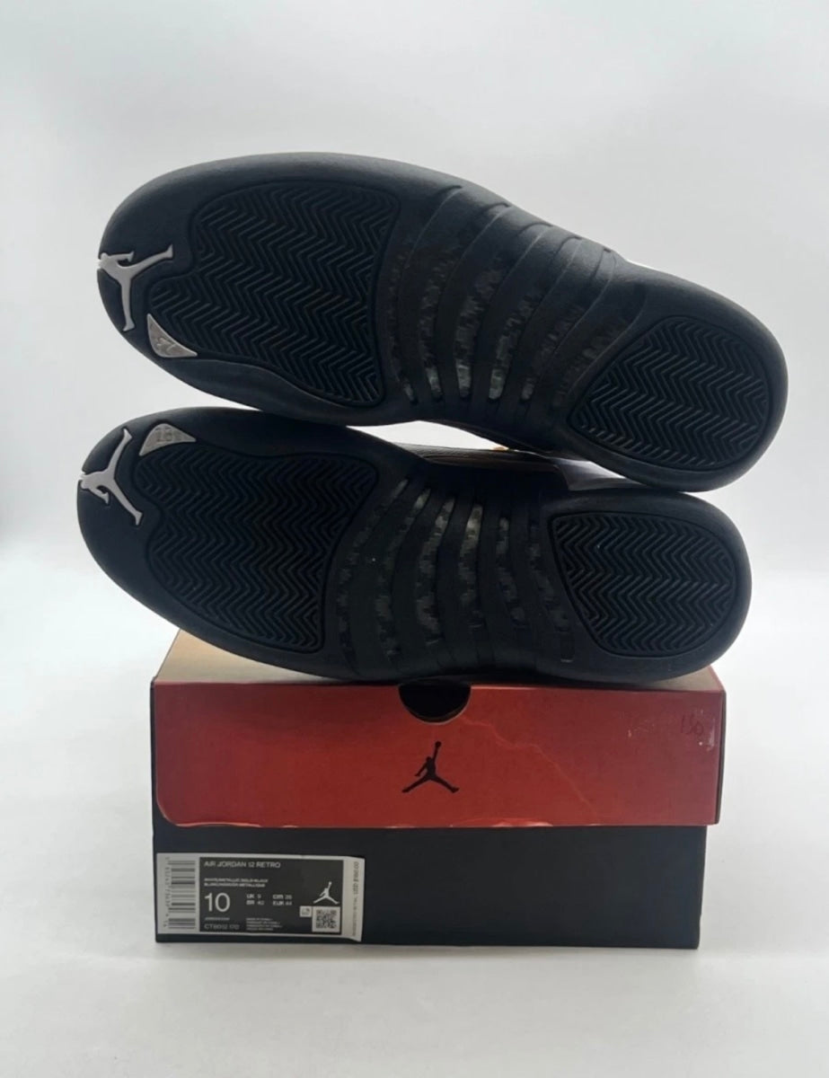 Jordan 12 Retro Royalty Taxi 10 (Lightly Worn Pre-Owned)JordanWhite/Black-Metallic Gold - Image 6