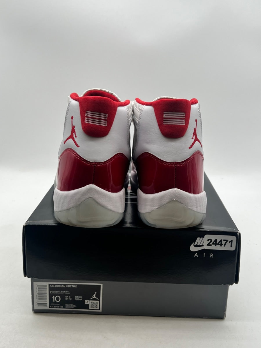 Jordan 11 Retro Cherry (2022) 10 (Lightly Worn Pre-Owned)JordanWhite/Varsity Red/Black - Image 3