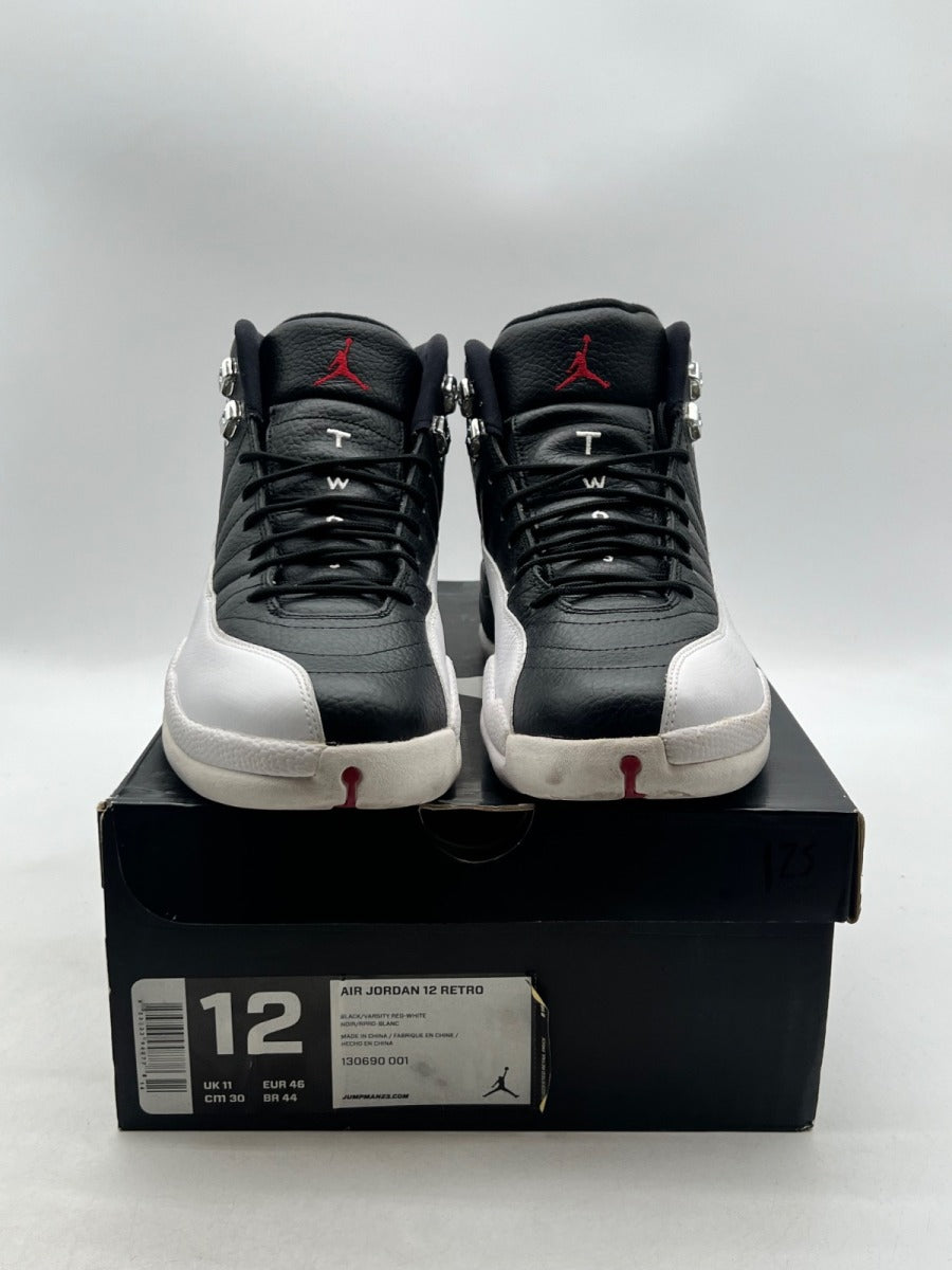 Jordan 12 Retro Playoffs (2012) 12 (Lightly Worn Pre-Owned)JordanBlack/White-True Red - Image 2
