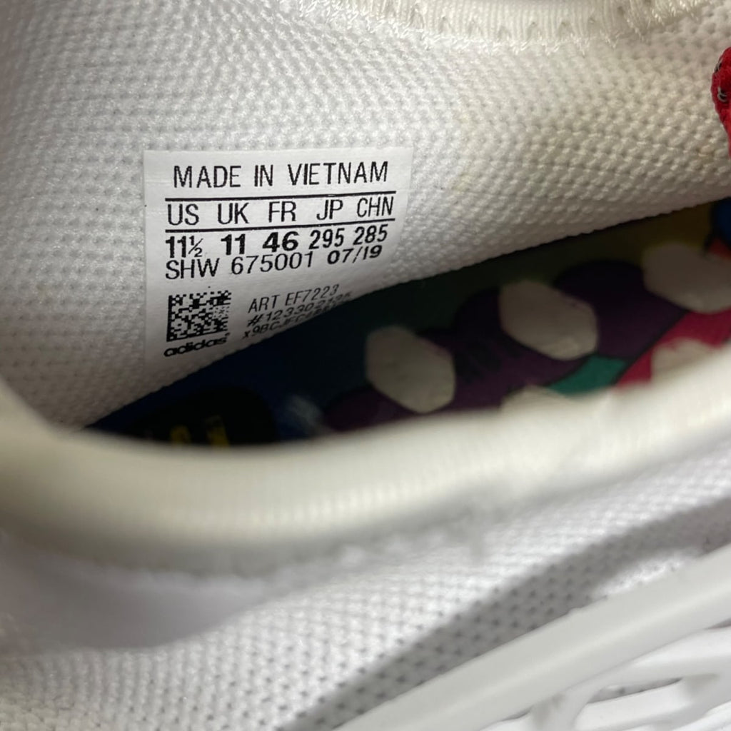 adidas NMD HU Pharrell Human Made White Red 11.5 (Moderately Worn Pre-Owned)adidasWhite/White/Red - Image 6
