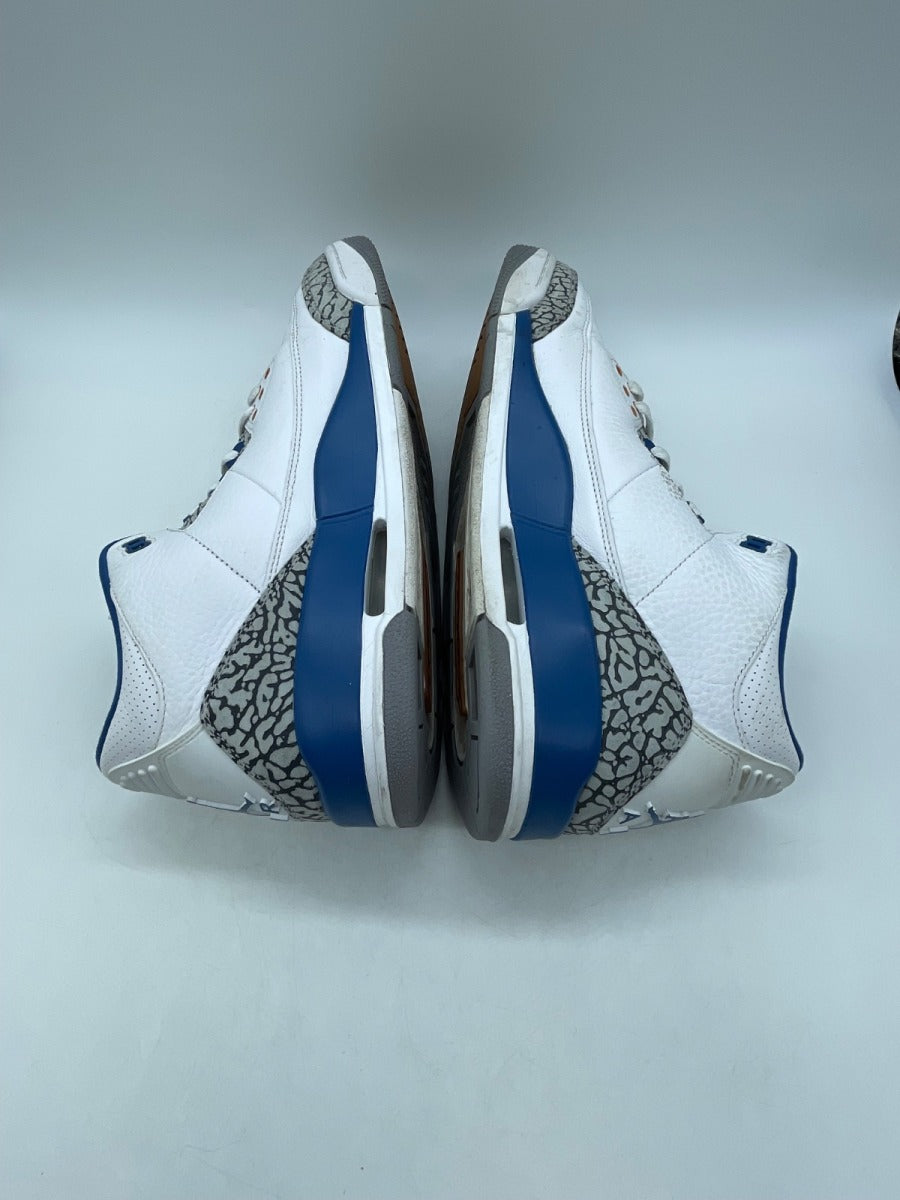 Jordan 3 Retro Wizards 10.5 (Moderately Worn Pre-Owned)JordanWhite/True Blue/Metallic Copper/Cement Grey - Image 6