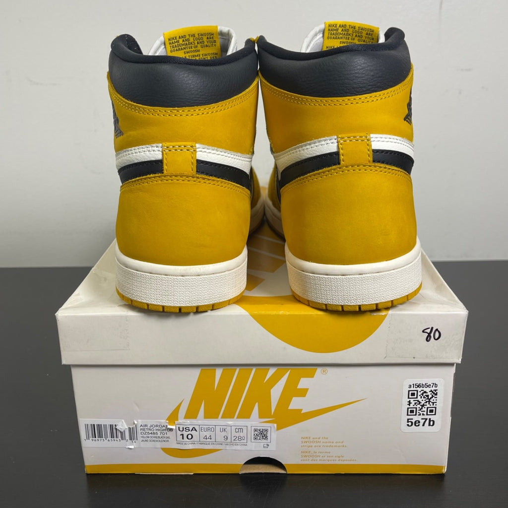 Jordan 1 Retro High OG Yellow Ochre 10 (Moderately Worn Pre-Owned)JordanYellow Ochre/Black/Sail - Image 4
