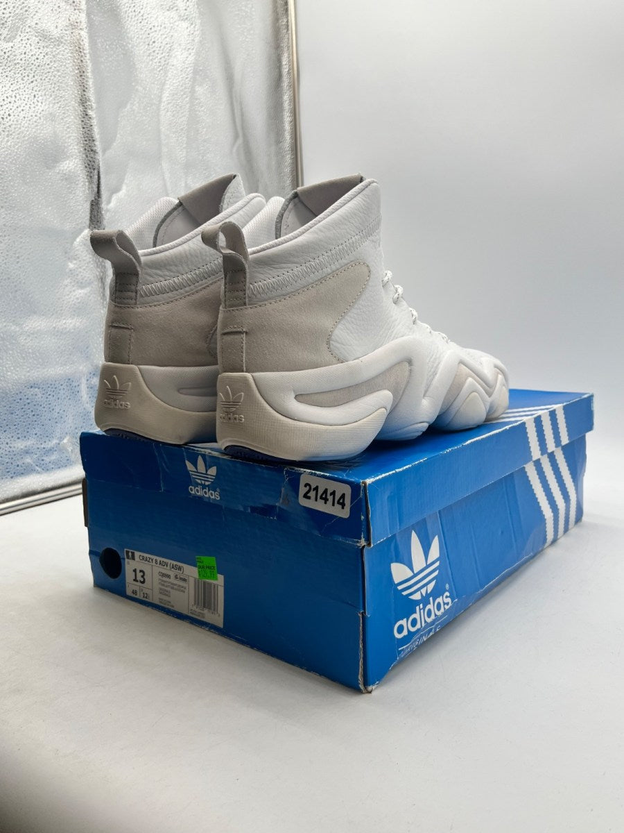 adidas Crazy 8 Adv Running White 13 (Lightly Worn Pre-Owned) - Image 3