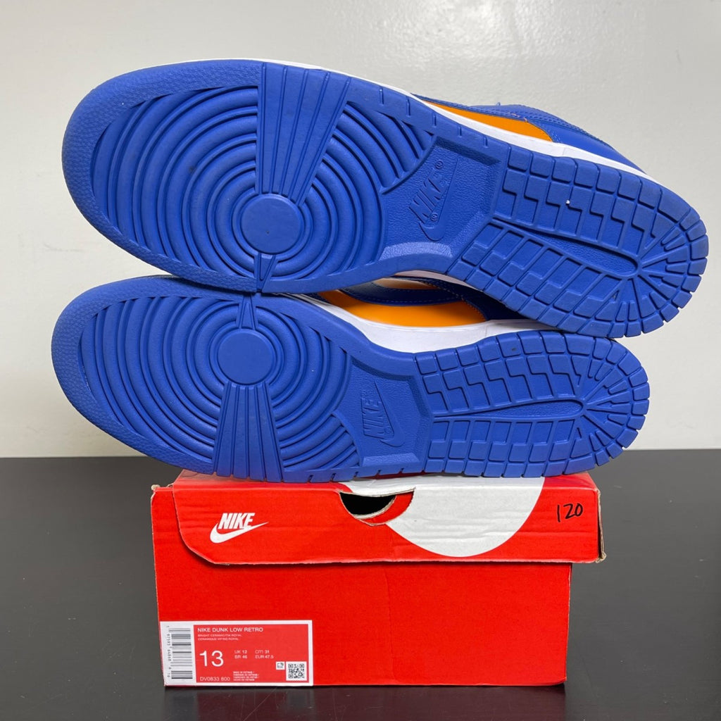 Nike Dunk Low Knicks 13 (Moderately Worn Pre-Owned)NikeBright Ceramic/Team Royal/University Red - Image 5