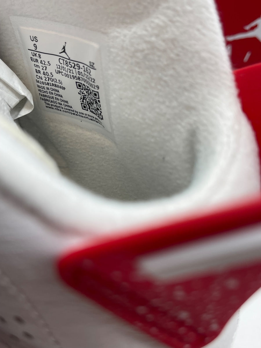 Jordan 6 Retro Red Oreo 9 (Moderately Worn Pre-Owned)JordanWhite/University Red-Black - Image 8
