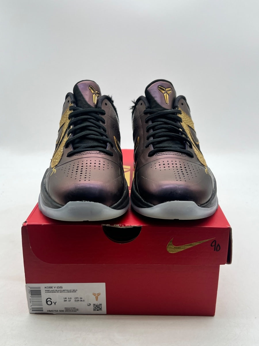 Nike Kobe 5 Year of the Mamba Eggplant (GS) 6Y (Lightly Worn Pre-Owned) - Image 2