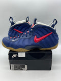 Nike Air Foamposite Pro Blue Void University Red 14 (Moderately Worn Pre-Owned) - Image 1