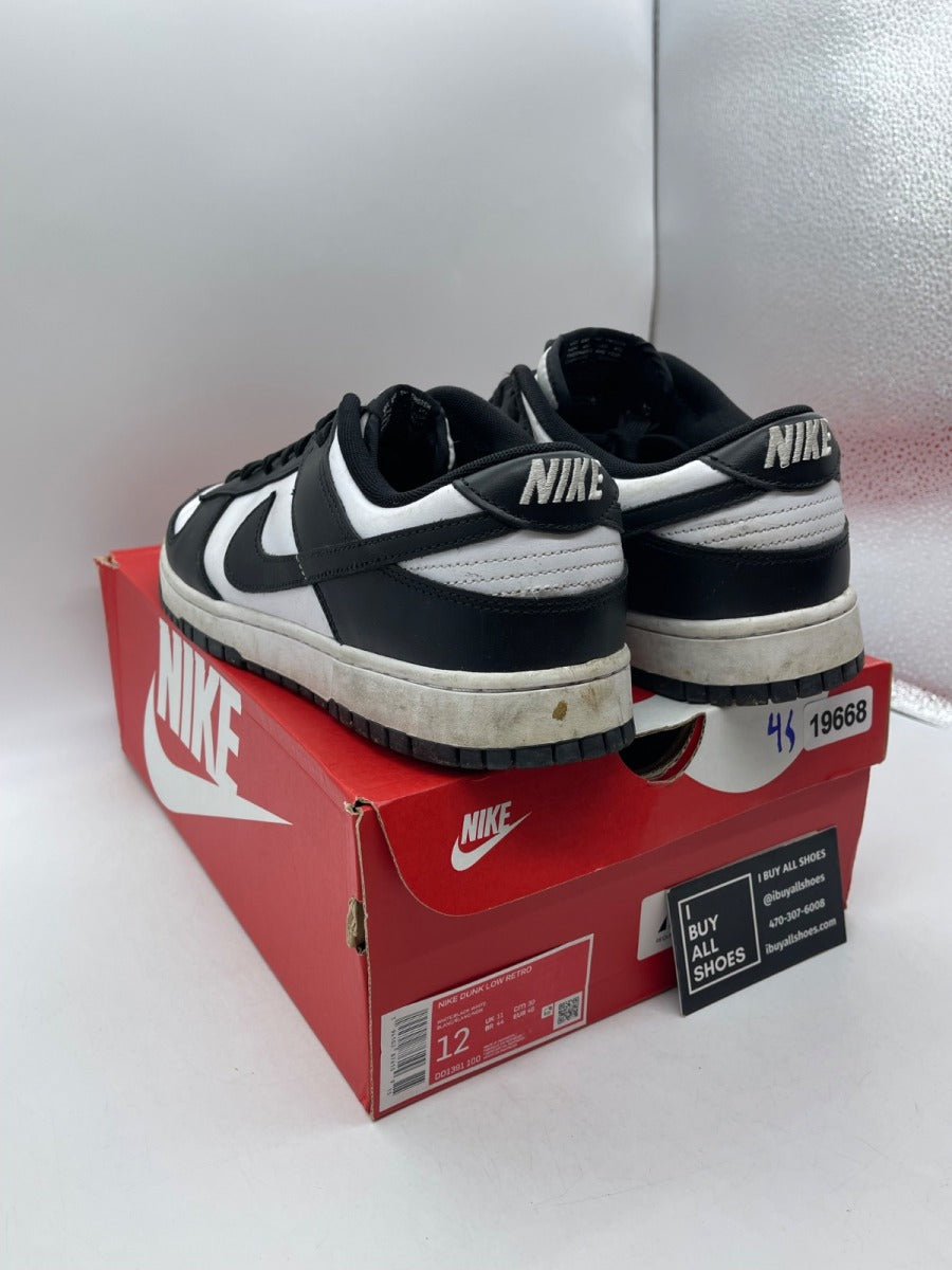 Nike Dunk Low Retro White Black Panda 12 (Heavily Worn Pre-Owned) - Image 4