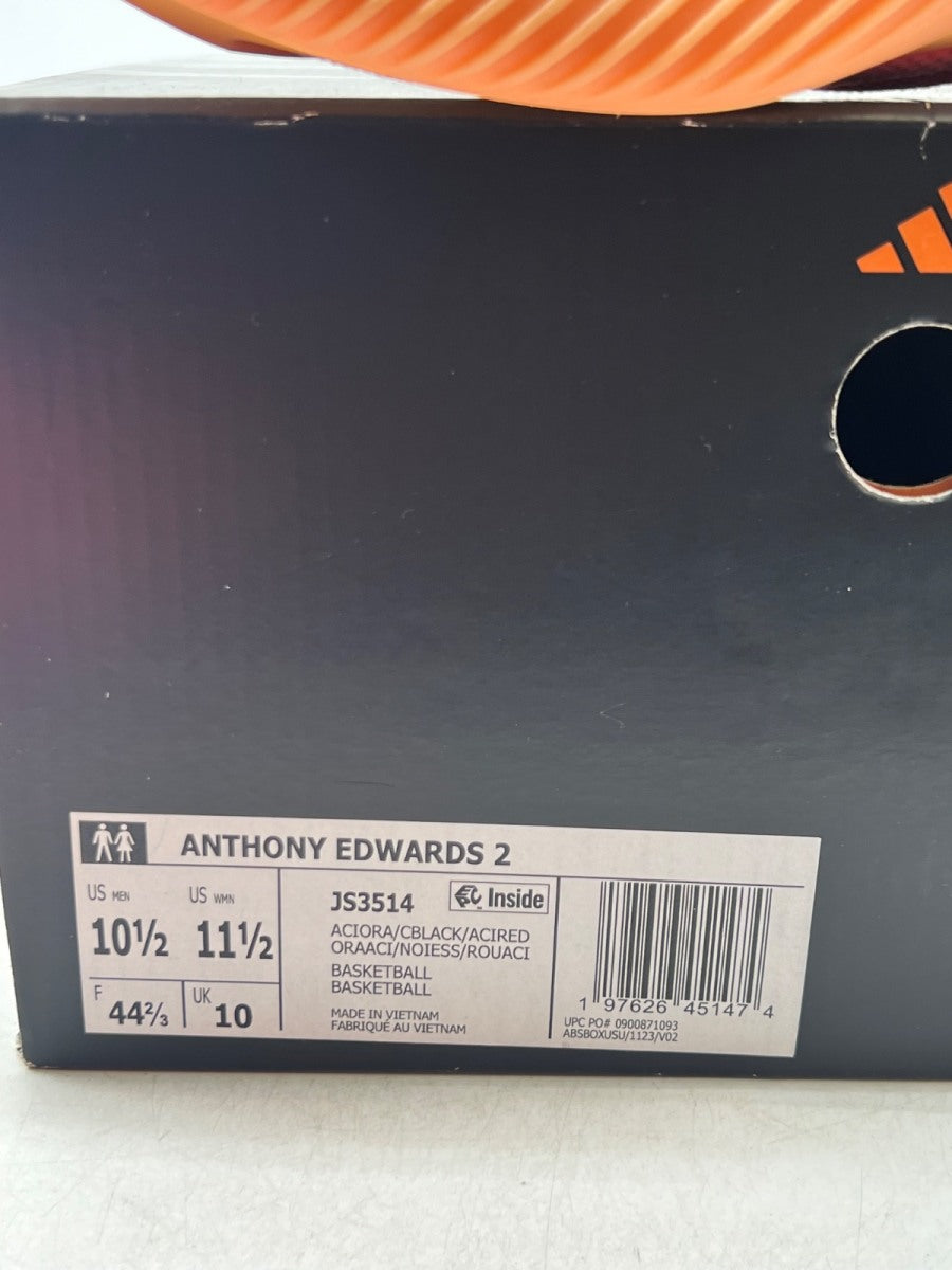 adidas AE 2 With Love 10.5 (Lightly Worn Pre-Owned)adidasAcid Orange/Core Black/Acid Red - Image 10