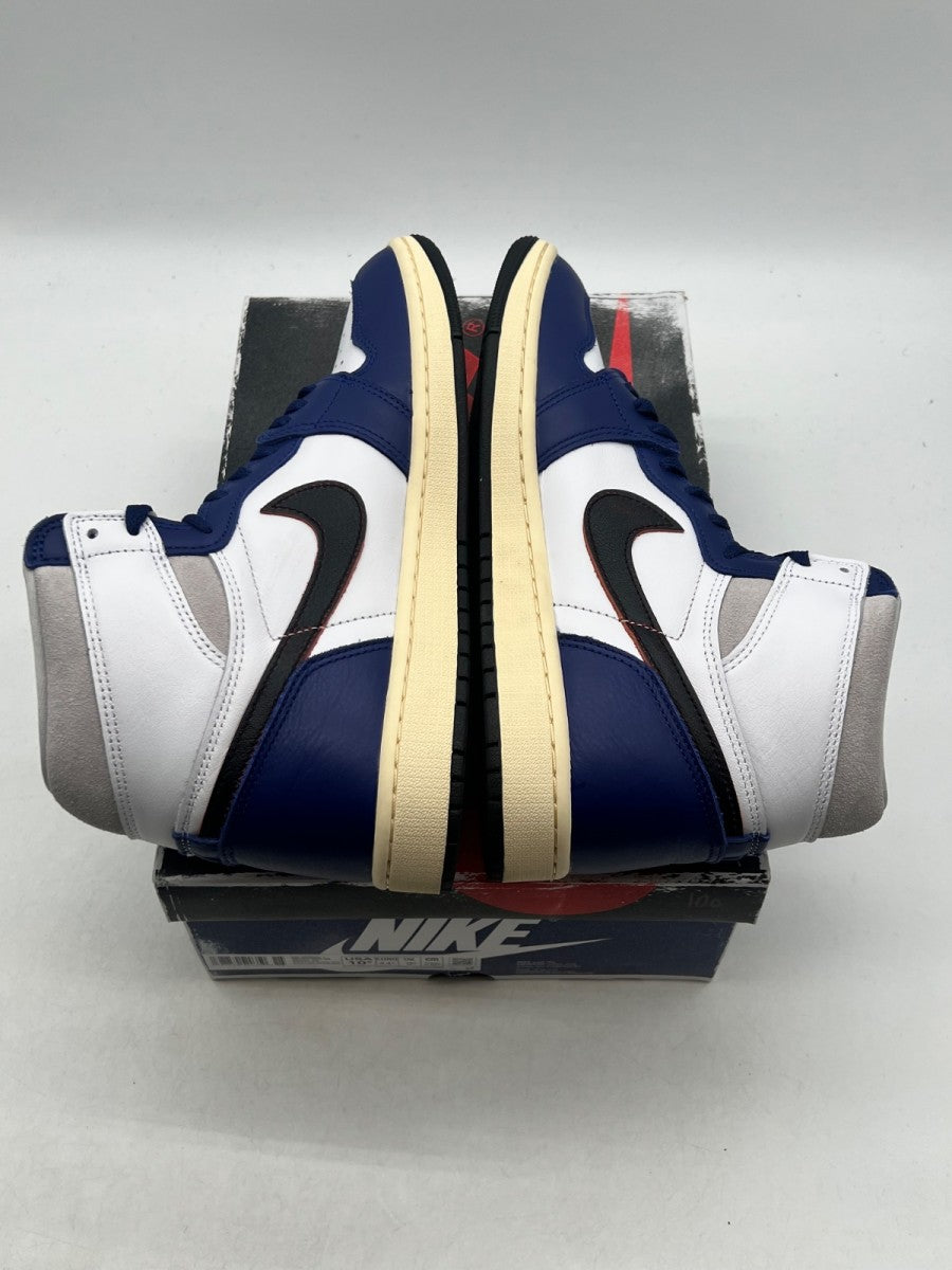Jordan 1 Retro High OG Rare Air 10.5 (Lightly Worn Pre-Owned)JordanWhite/Black-Neutral Grey-Deep Royal Blue-Muslin - Image 9