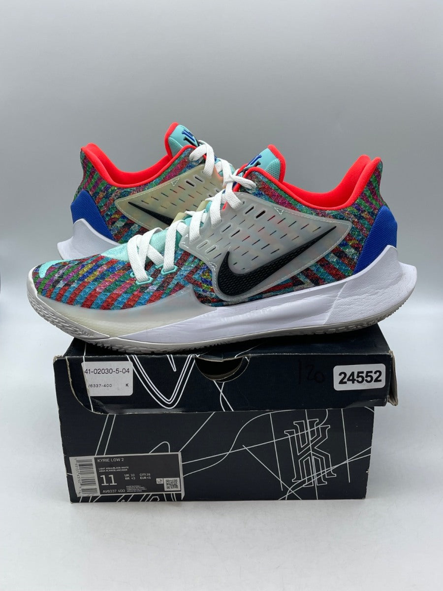 Nike Kyrie Low 2 Multi-Color 11 (Moderately Worn Pre-Owned)NikeLight Aqua/Black-White - Image 1