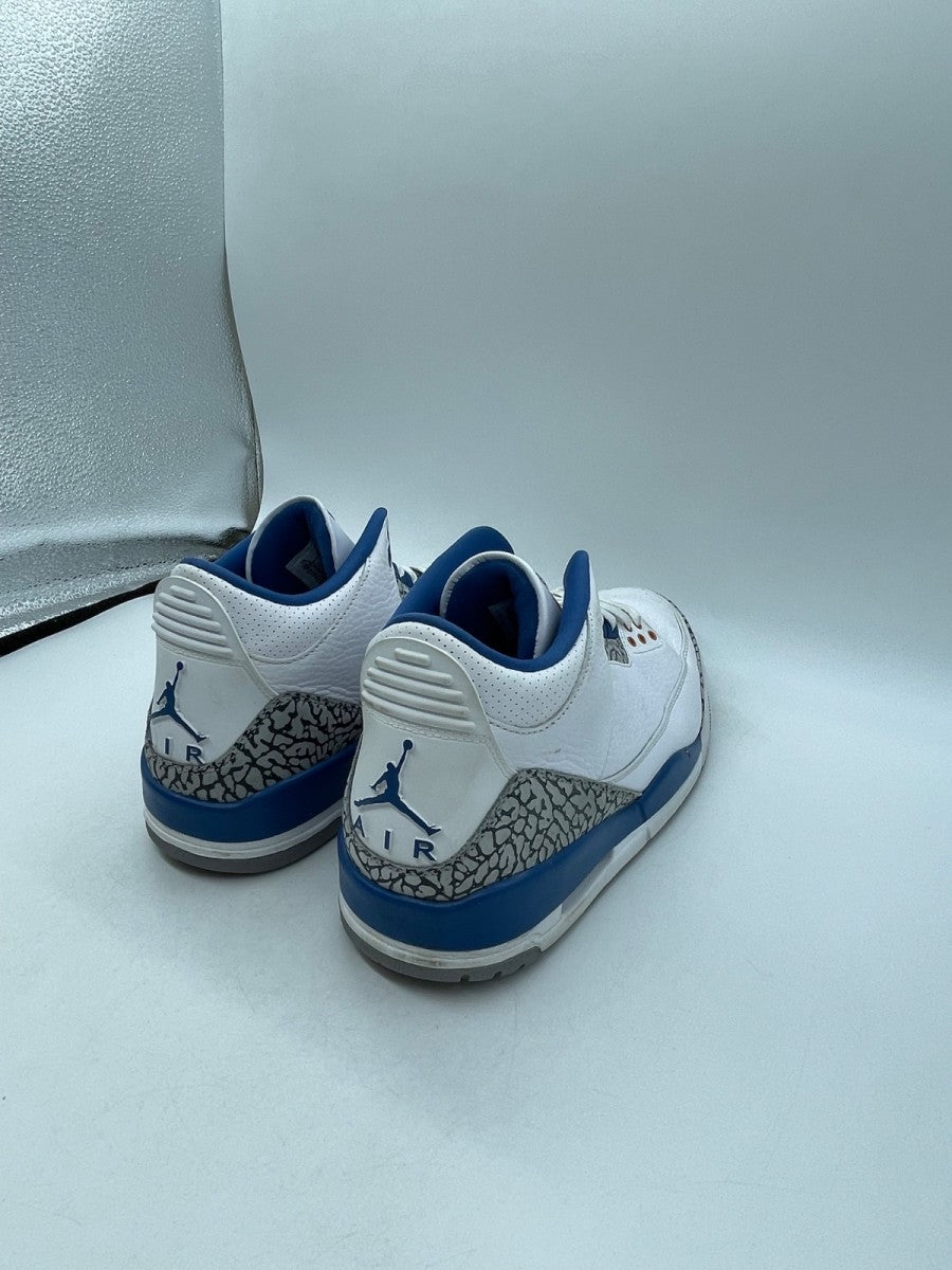 Jordan 3 Retro Wizards 10.5 (Moderately Worn Pre-Owned)JordanWhite/True Blue/Metallic Copper/Cement Grey - Image 5