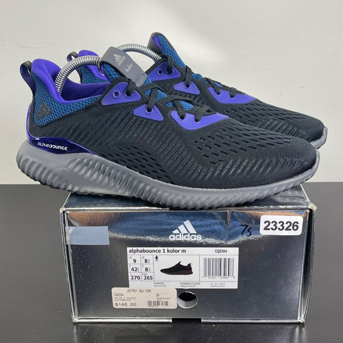 adidas Alphabounce 1 Kolor Black 9 (Moderately Worn Pre-Owned)adidasCore Black/Grey Five/Energy Ink - Image 1