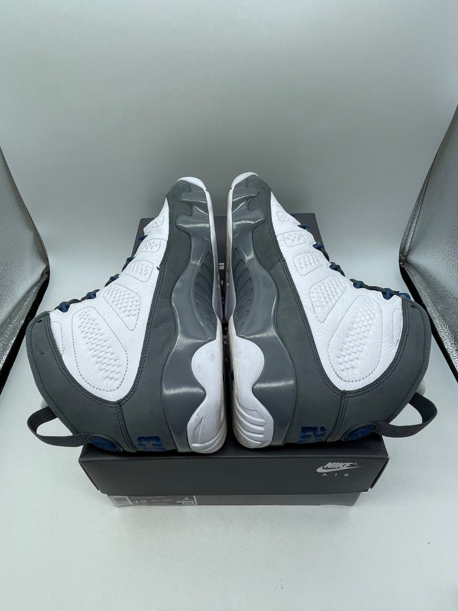 Jordan 9 Retro Flint Grey French Blue (2026) 12 (Moderately Worn Pre-Owned)JordanWhite/French Blue/Flint Grey - Image 6