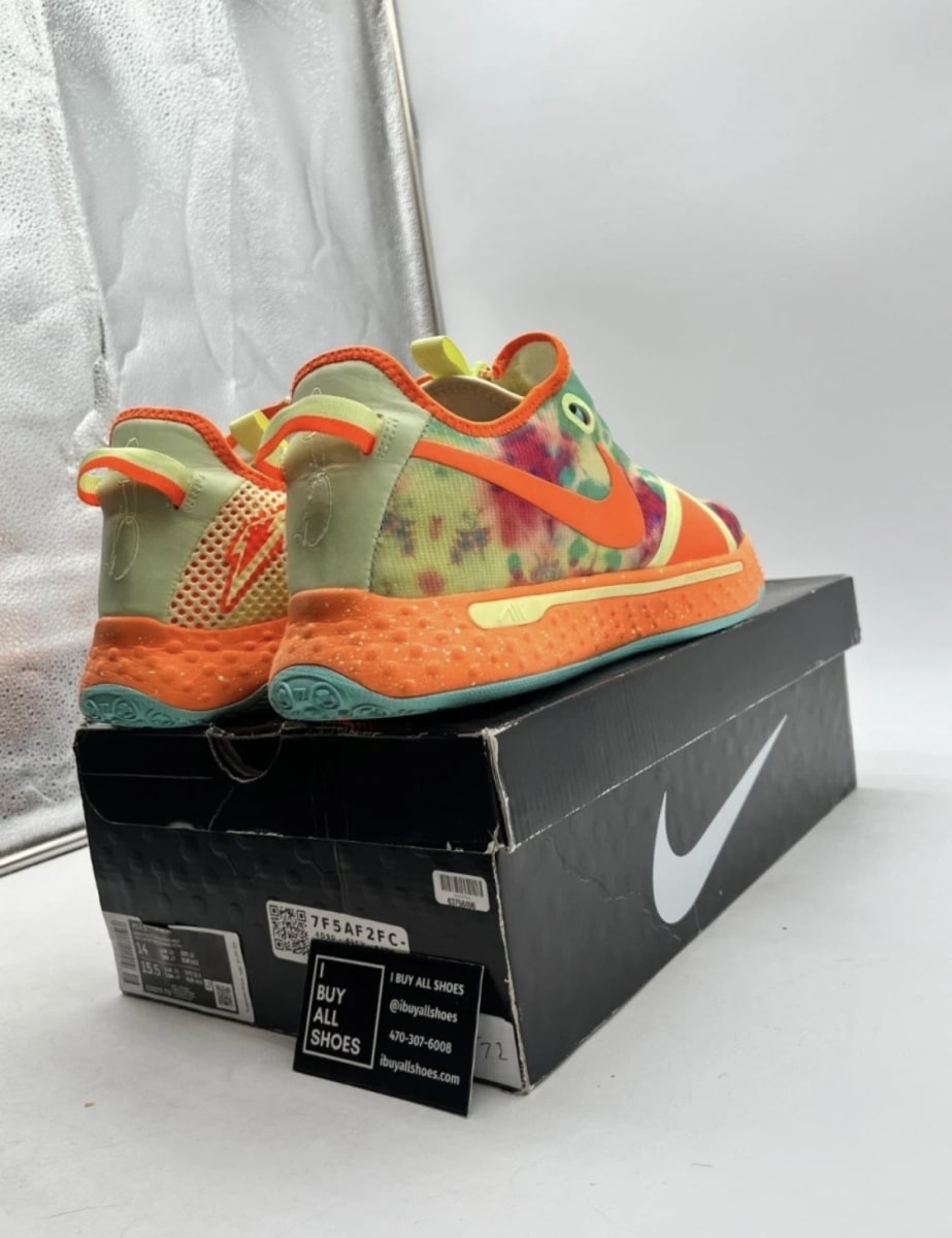 Nike PG 4 Gatorade All-Star (2020) 14 (Lightly Worn Pre-Owned)NikeBarely Volt/Volt-Photo Blue-Total Orange - Image 5