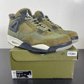 Jordan 4 Retro SE Craft Medium Olive 12 (Moderately Worn Pre-Owned)JordanMedium Olive/Pale Vanilla/Khaki/Black/Sail - Image 1