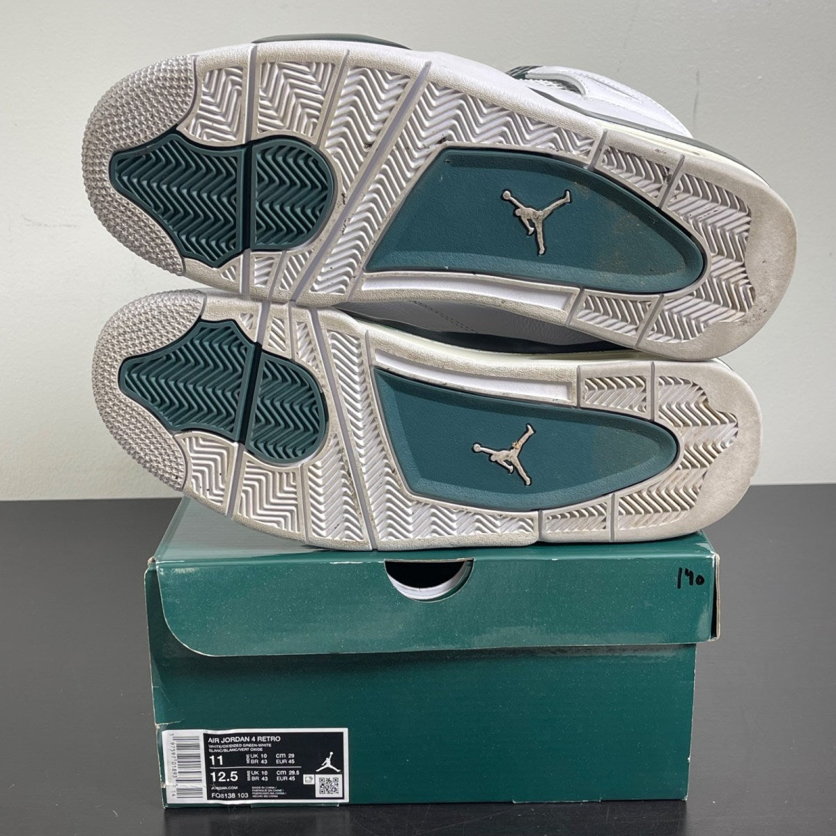 Jordan 4 Retro Oxidized Green 11 (Moderately Worn Pre-Owned)JordanWhite/Oxidized Green/White/Neutral Grey - Image 5