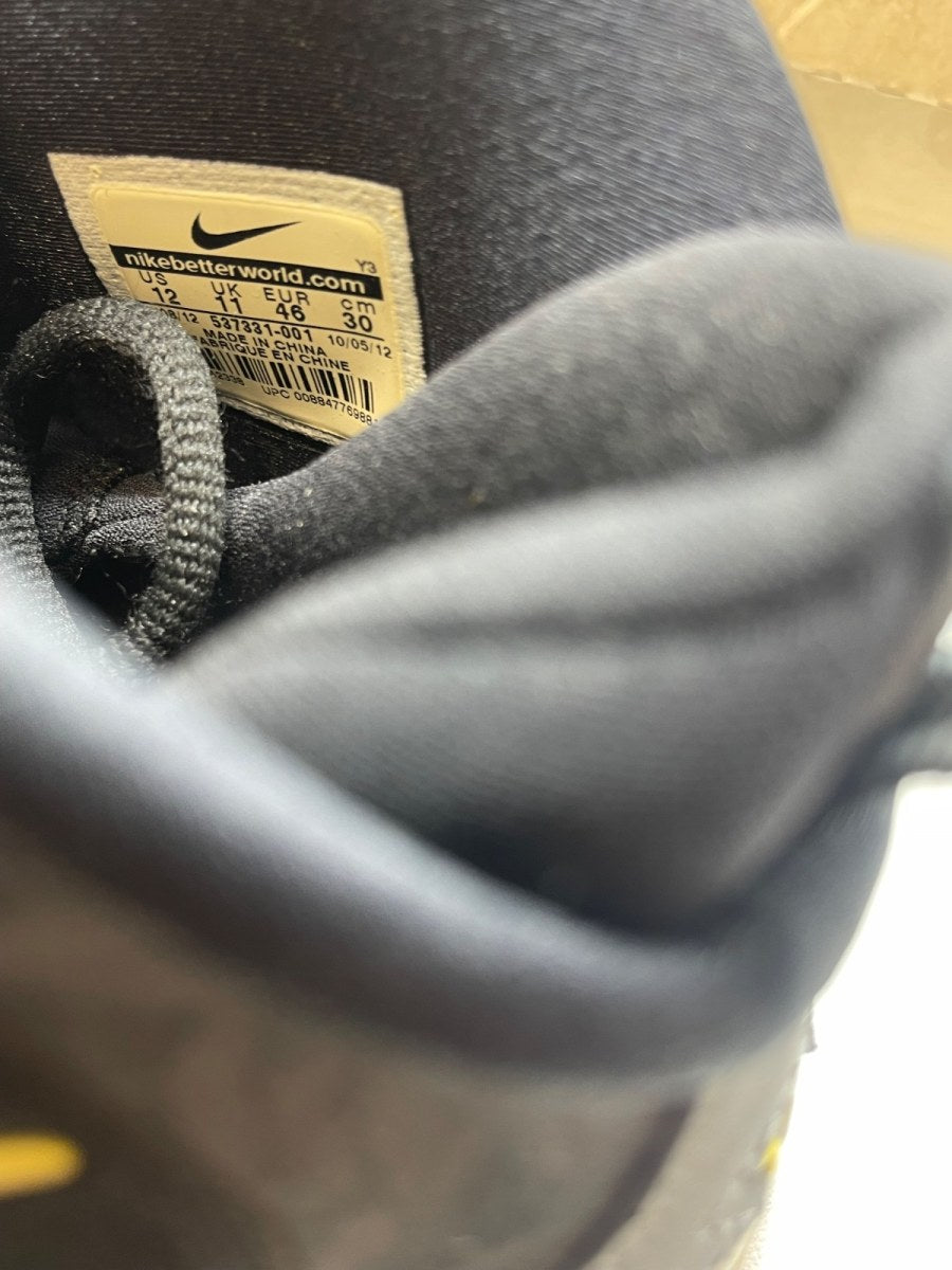 Nike Air Penny 5 'Black Grey Tour Yellow' 12 (Moderately Worn Pre-Owned) - Image 8