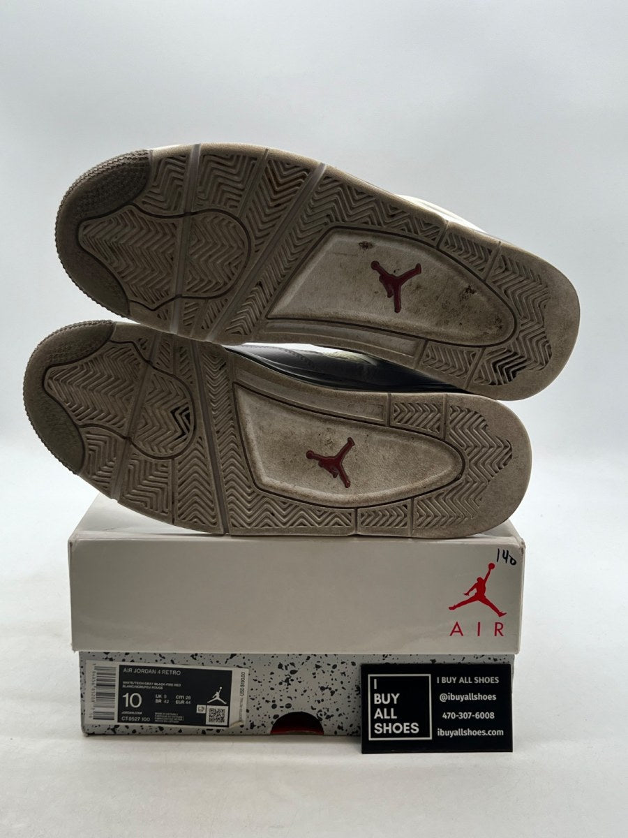 Jordan 4 Retro White Oreo (2021) 10 (Moderately Worn Pre-Owned) - Image 8