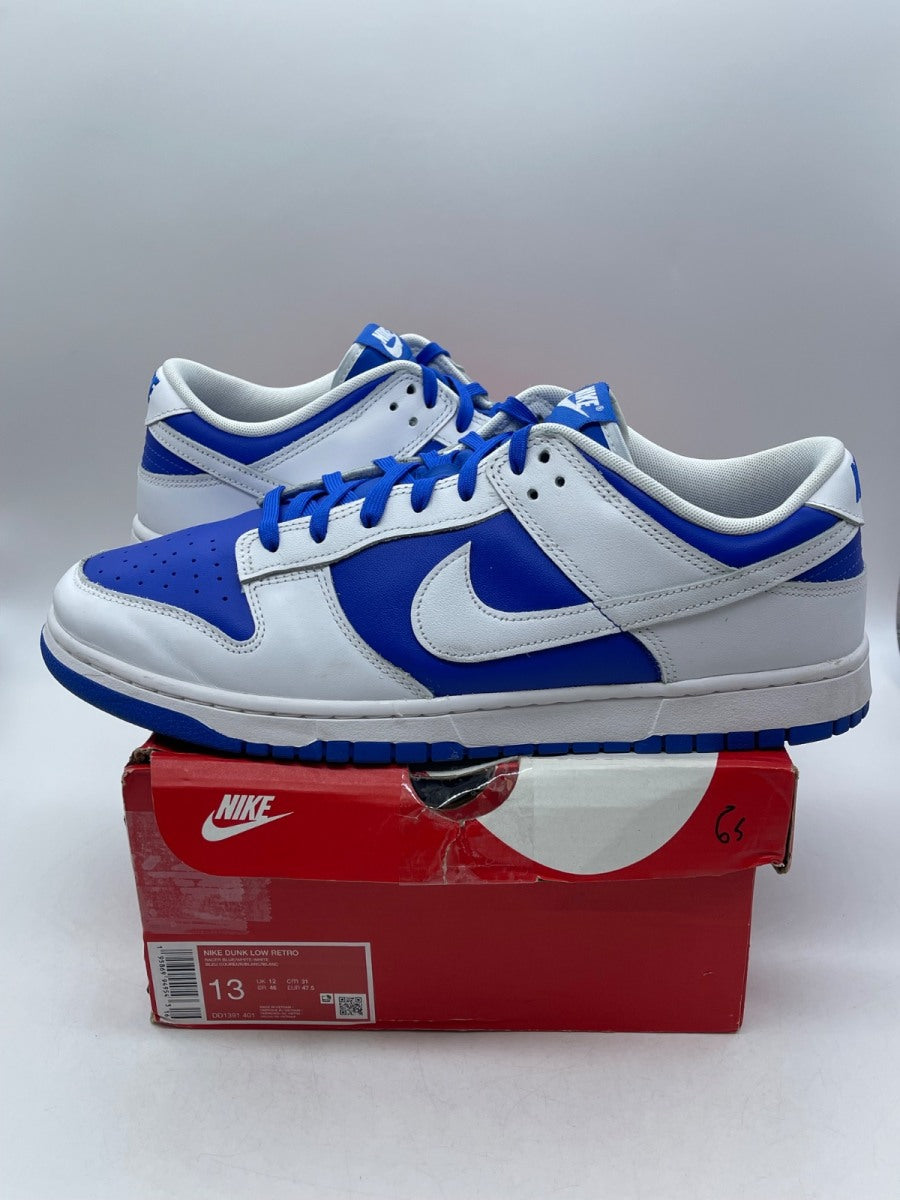 Nike Dunk Low Racer Blue White (Size 13) Moderately Worn - Image 1