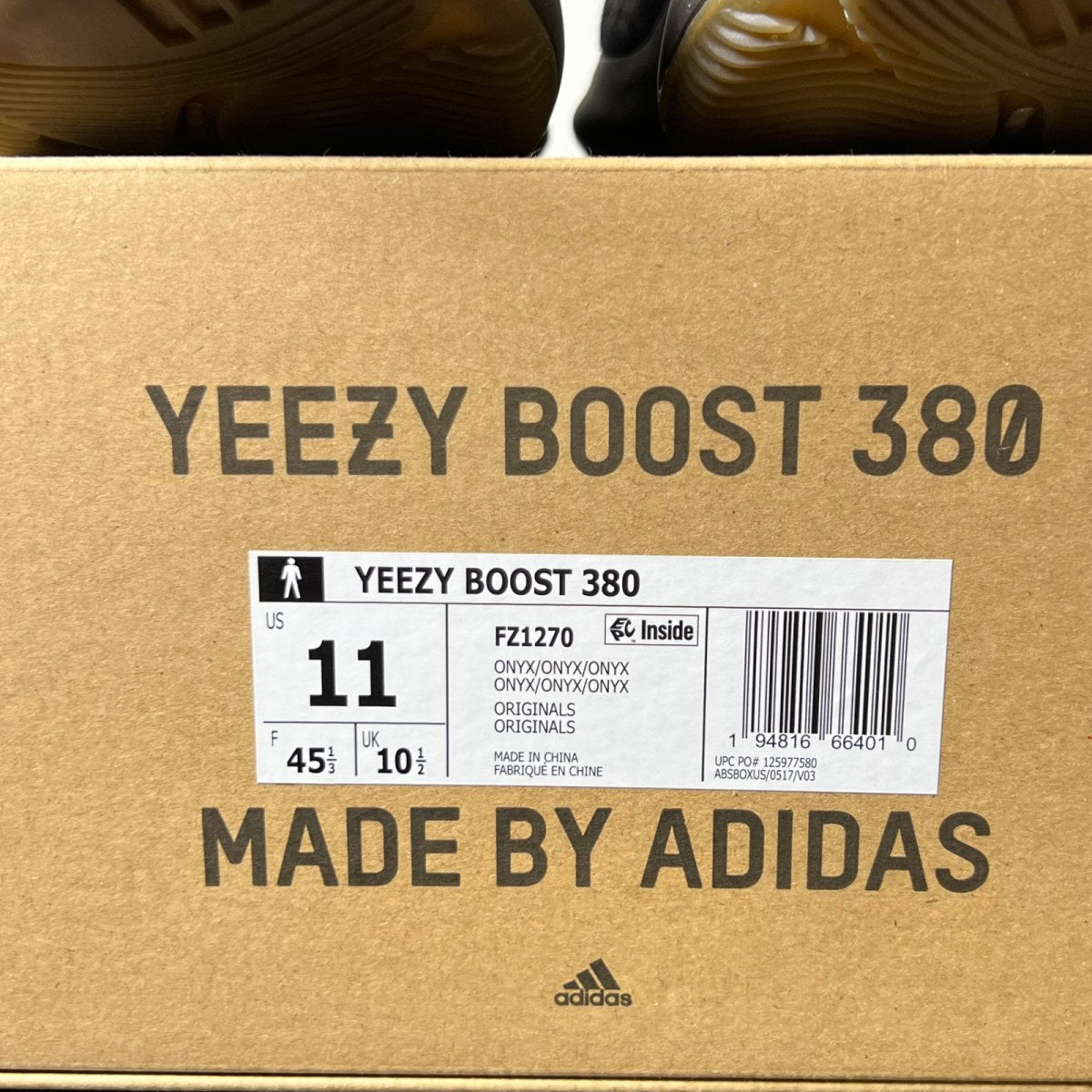 adidas Yeezy Boost 380 Onyx 11 (Lightly Worn Pre-Owned)adidasOnyx/Onyx/Onyx - Image 5