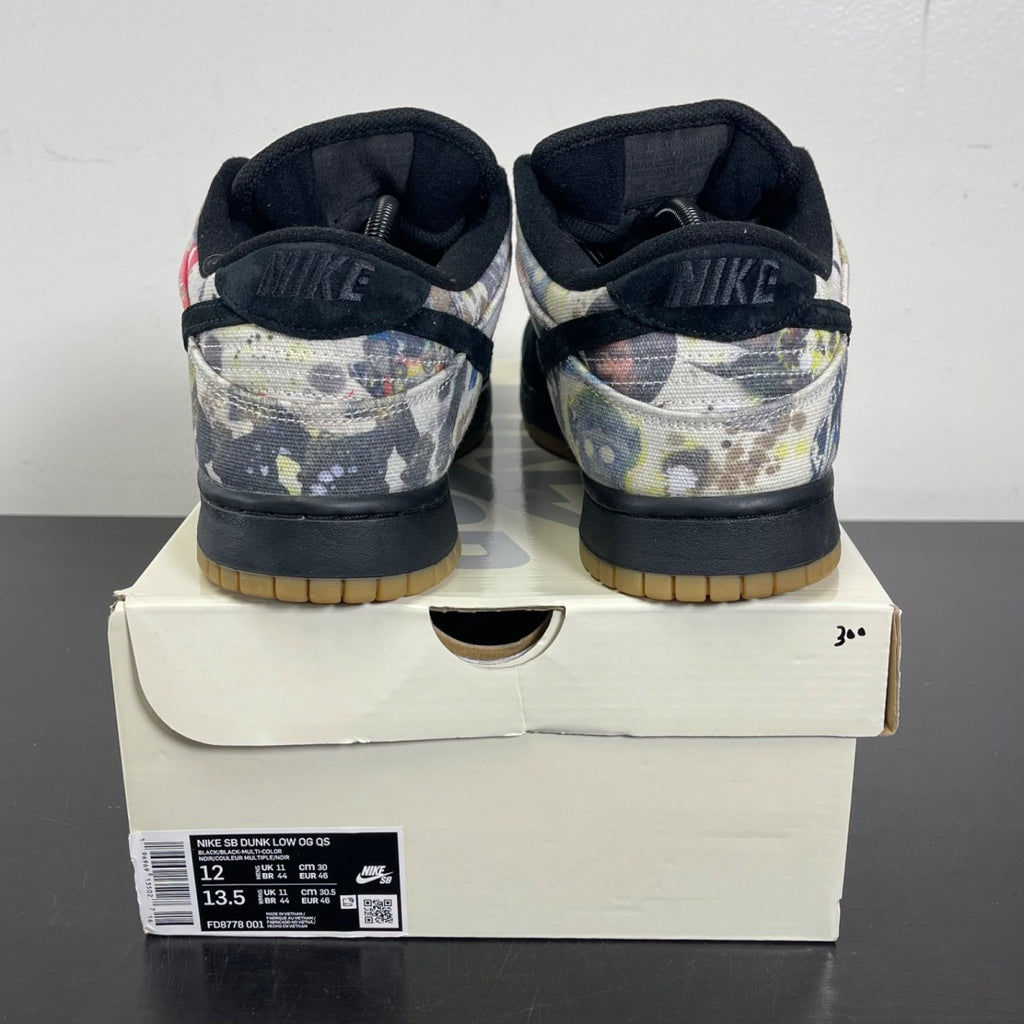 Nike SB Dunk Low Supreme Rammellzee 12 (Moderately Worn Pre-Owned)NikeBlack/Black-Multi-Color - Image 4