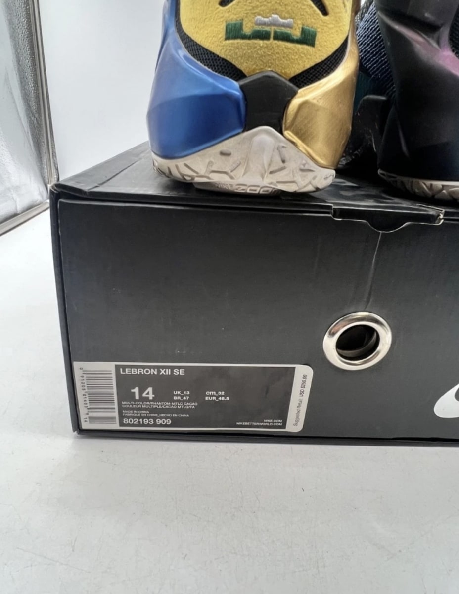 Nike LeBron 12 What the LeBron 14 (Moderately Worn Pre-Owned)NikeMulti-Color/Phantom-Multi-Color - Image 4